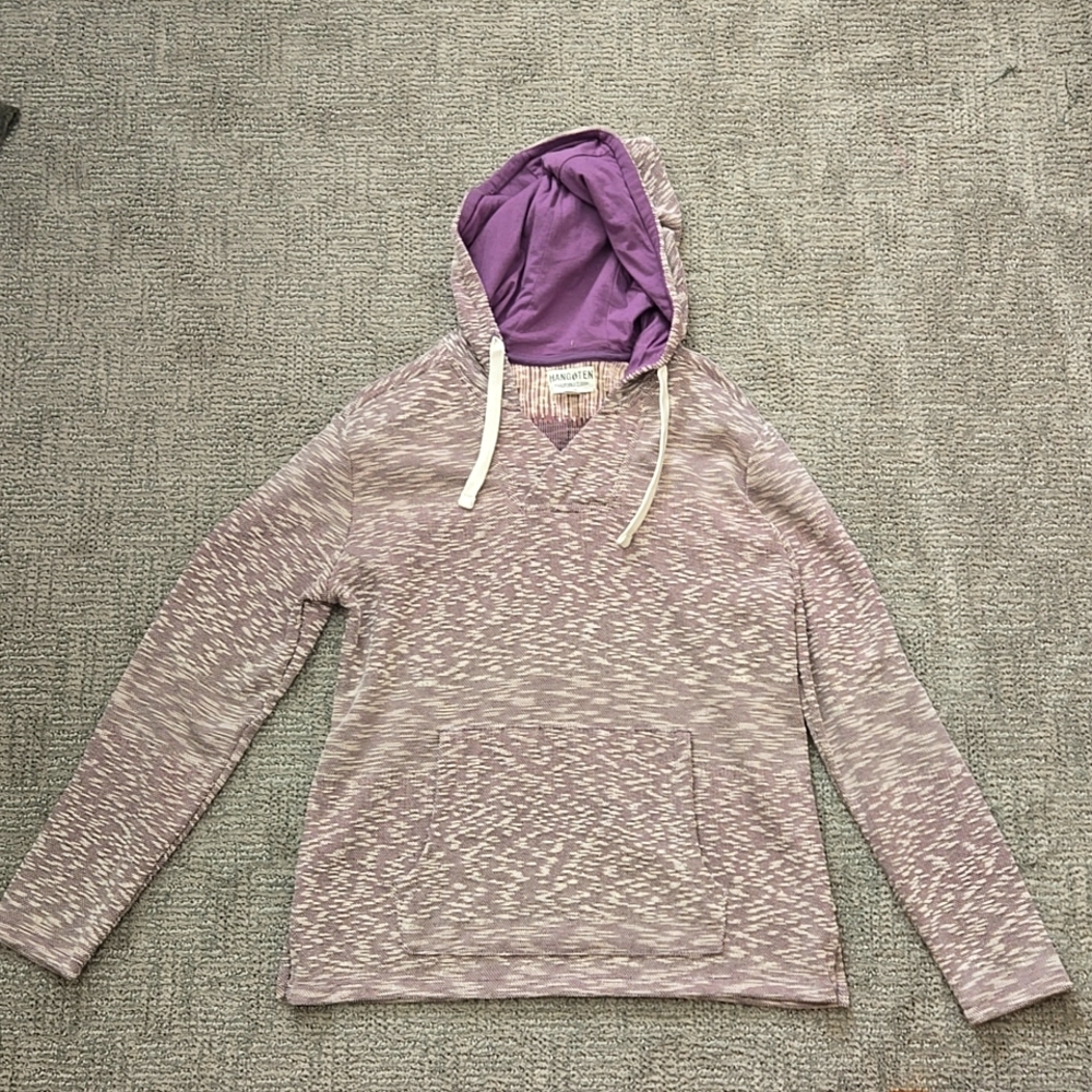 Hang Ten Beige and Purple Hoodie (M)